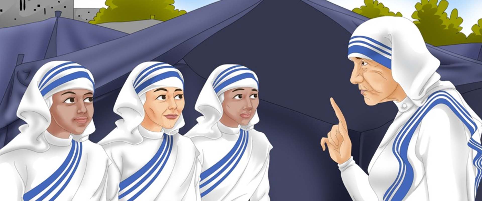 Mother Theresa: An Animated Classic background 2