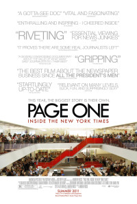 Page One: Inside the New York Times Poster 1