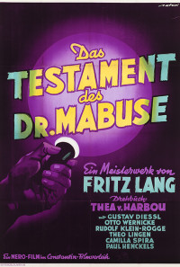 The Testament of Dr. Mabuse Poster 1